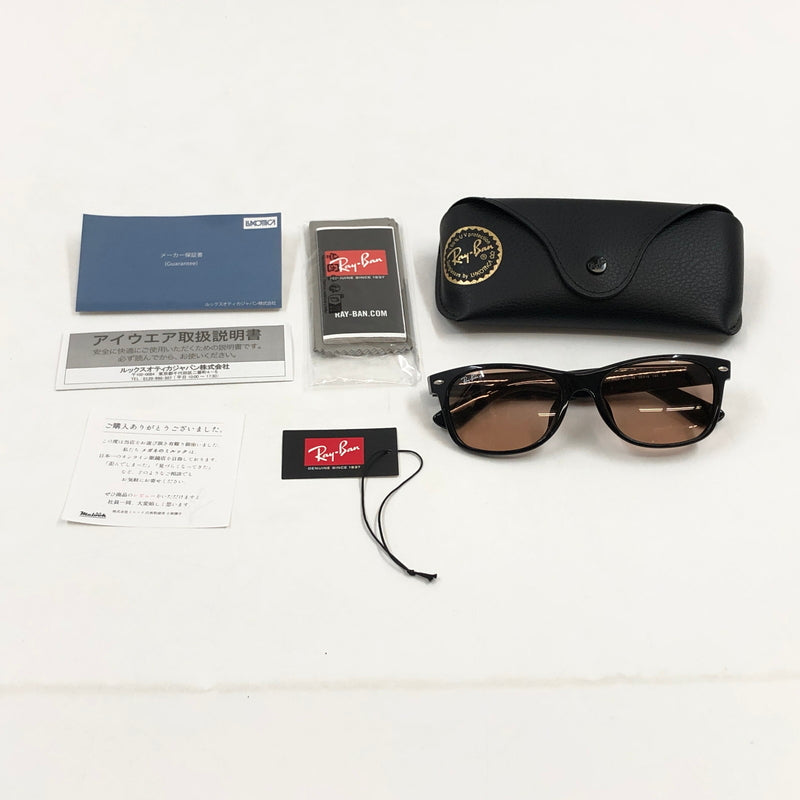【中古品】【メンズ/レディース】 RAY-BAN レイバン NEW WAYFARER CLASSIC SUNGLASSES RB2132-F ニューウェイファーラー サングラス アイウェア アクセサリー 203-261008-hn-04-fur サイズ：55ロ18 140 カラー：ブラック 万代Net店