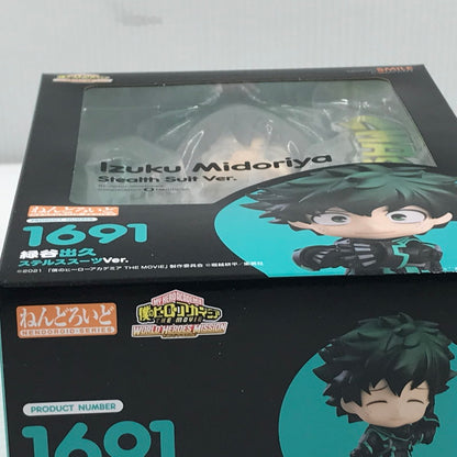 【中古美品】 ねんどろいど 1691 僕のヒーローアカデミア 緑谷出久 ステルススーツVer. 未開封 051-261002-ti-07-tagh 万代Net店
