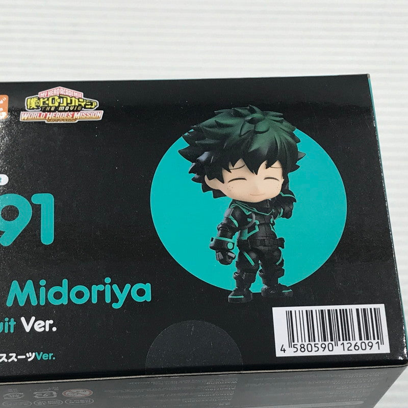 【中古美品】 ねんどろいど 1691 僕のヒーローアカデミア 緑谷出久 ステルススーツVer. 未開封 051-261002-ti-07-tagh 万代Net店