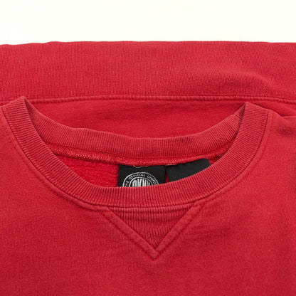 【現状渡し品】【メンズ】 FRUIT OF THE LOOM フルーツオブザルーム 90S "BAR HARBOR CAMPGROUND" CREWNECK SWEATSHIRT クルーネック スウェットシャツ トレーナー トップス 146-260713-hn-04-fur サイズ：L カラー：レッド 万代Net店
