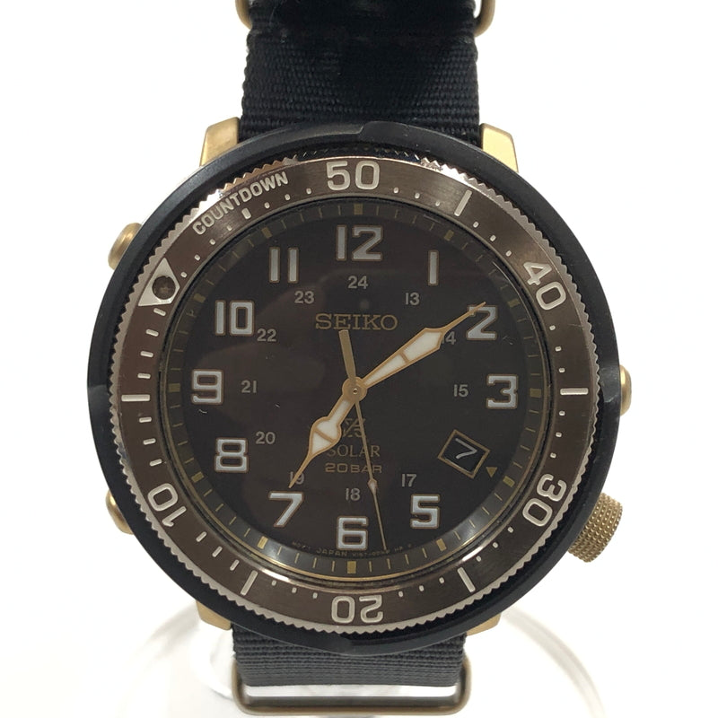 【現状渡し品】【メンズ】 SEIKO セイコー PROSPEX SOLAR ANALOG WATCH V157-0CJ0 プロスペックス ソーラー アナログ 腕時計 197-261008-hn-05-fur カラー：ブラック 万代Net店