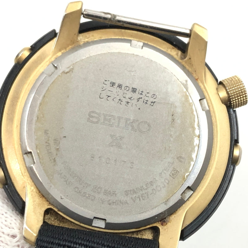 【現状渡し品】【メンズ】 SEIKO セイコー PROSPEX SOLAR ANALOG WATCH V157-0CJ0 プロスペックス ソーラー アナログ 腕時計 197-261008-hn-05-fur カラー：ブラック 万代Net店