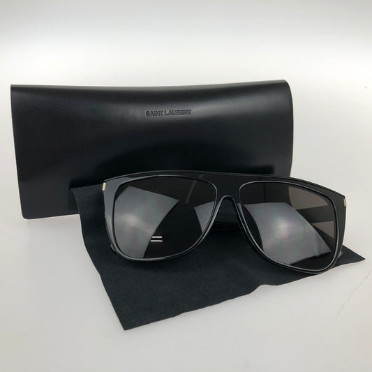 【現状渡し品】【メンズ/レディース】 SAINT LAURENT サンローラン SL1 F COMBI 002 ハバナ柄 セルフレーム アジアン フィットモデル サングラス 183-241226-SY-15-iwa カラー：BLACK 万代Net店