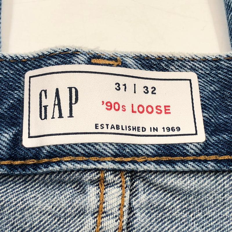 【現状渡し品】【メンズ】 GAP ギャップ 90S LOOSE DENIM PANTS ルーズ デニムパンツ ボトムス 158-260713-hn-06-fur サイズ：31×32 カラー：インディゴ 万代Net店