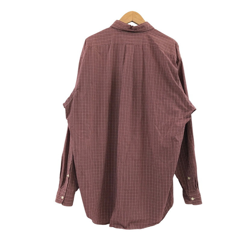 【中古品】【メンズ】 RALPH LAUREN ラルフローレン BLAKE L/S BD CHECK SHIRT ブレーク ボタンダウン 長袖シャツ カジュアルシャツ トップス 146-260427-hn-02-fur サイズ：XL カラー：レッド系 万代Net店