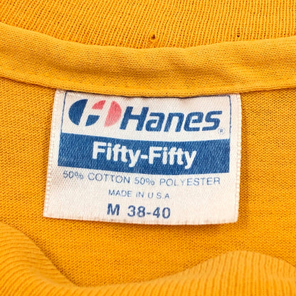 【中古品】【メンズ】 HANES FIFTY-FIFTY ヘインズ フィフティフィフティ 80S "GROVE CITY EAGLES" FRONT PRINT S/S TEE 半袖Tシャツ トップス 146-260713-hn-08-fur サイズ：M カラー：イエロー系 万代Net店