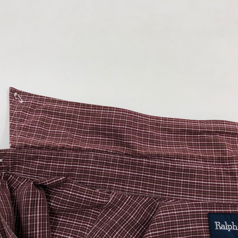 【中古品】【メンズ】 RALPH LAUREN ラルフローレン BLAKE L/S BD CHECK SHIRT ブレーク ボタンダウン 長袖シャツ カジュアルシャツ トップス 146-260427-hn-02-fur サイズ：XL カラー：レッド系 万代Net店