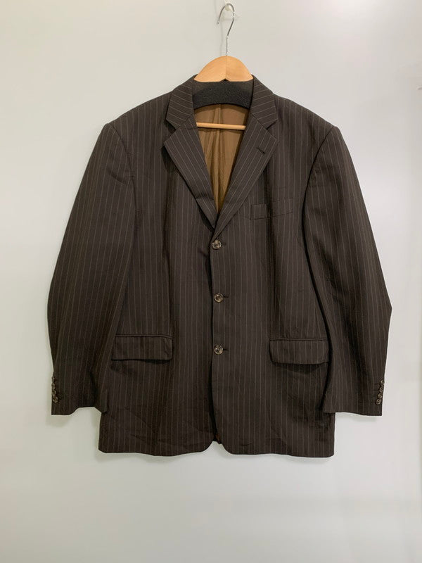 【中古品】【メンズ】  JACK*S ジャック STRIPE 3B TAILORED JACKET ストライプ テーラードジャケット アウター 146-240622-me-27-min サイズ：不明 カラー：ブラウン 万代Net店