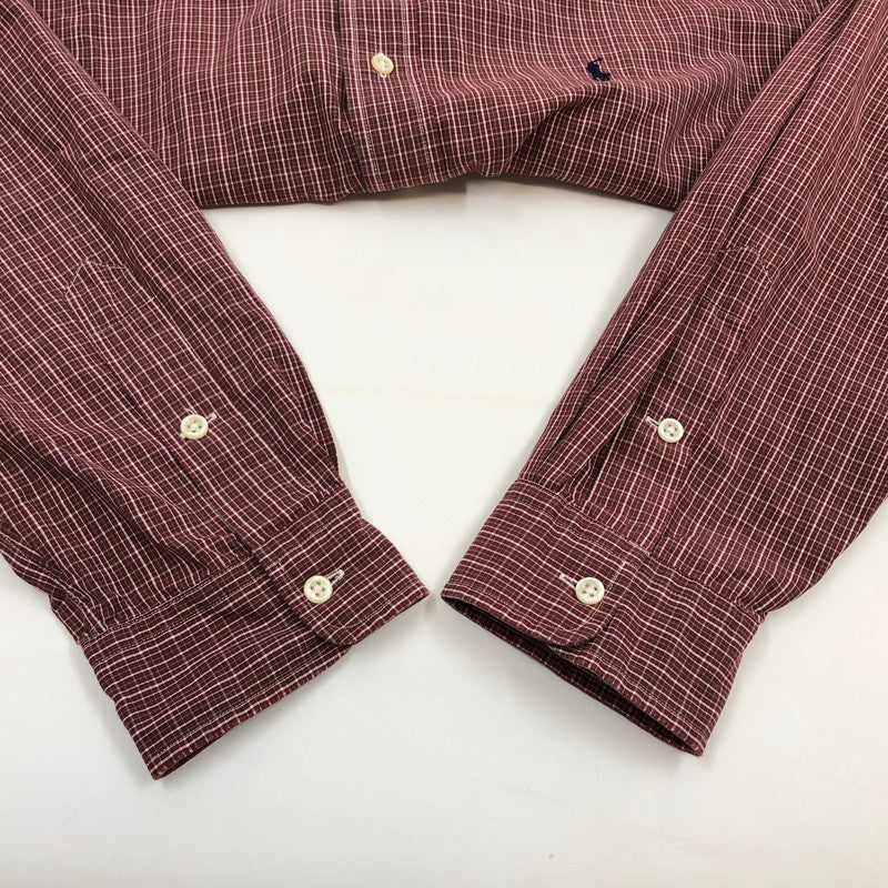 【中古品】【メンズ】 RALPH LAUREN ラルフローレン BLAKE L/S BD CHECK SHIRT ブレーク ボタンダウン 長袖シャツ カジュアルシャツ トップス 146-260427-hn-02-fur サイズ：XL カラー：レッド系 万代Net店