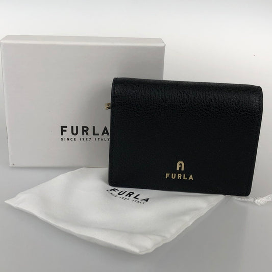 【中古美品】【レディース】 Furla フルラ WP00204 AX0732 O60 MAGNOLIA S COMPACT WALLET 200-241225-SY-22-iwa カラー：BLACK 万代Net店