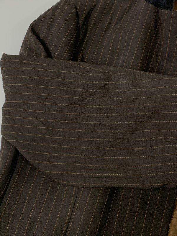 【中古品】【メンズ】  JACK*S ジャック STRIPE 3B TAILORED JACKET ストライプ テーラードジャケット アウター 146-240622-me-27-min サイズ：不明 カラー：ブラウン 万代Net店