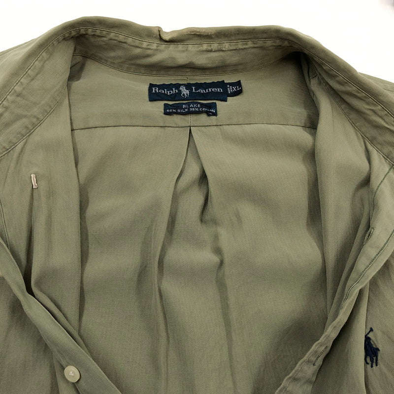 【現状渡し品】【メンズ】 RALPH LAUREN ラルフローレン BLAKE LS BD SHIRT ブレーク ボタンダウン 長袖シャツ カジュアルシャツ トップス 146-260427-hn-03-fur サイズ：XL カラー：グリーン系 万代Net店