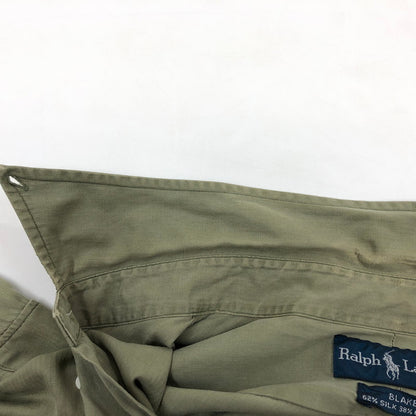 【現状渡し品】【メンズ】 RALPH LAUREN ラルフローレン BLAKE LS BD SHIRT ブレーク ボタンダウン 長袖シャツ カジュアルシャツ トップス 146-260427-hn-03-fur サイズ：XL カラー：グリーン系 万代Net店