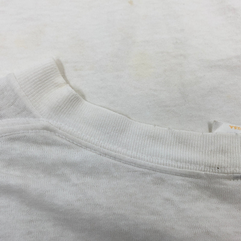 【ジャンク品】【メンズ】 LE PAYS INTERNATIONAL ル ペイ インターナショナル 90S THE WORLD IS UNITED THROUGH EDUCATION S/S TEE 半袖Tシャツ トップス 146-260713-hn-10-fur サイズ：XL カラー：ホワイト 万代Net店