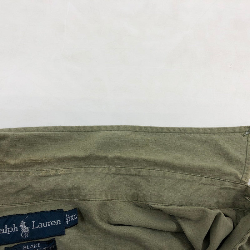 【現状渡し品】【メンズ】 RALPH LAUREN ラルフローレン BLAKE LS BD SHIRT ブレーク ボタンダウン 長袖シャツ カジュアルシャツ トップス 146-260427-hn-03-fur サイズ：XL カラー：グリーン系 万代Net店