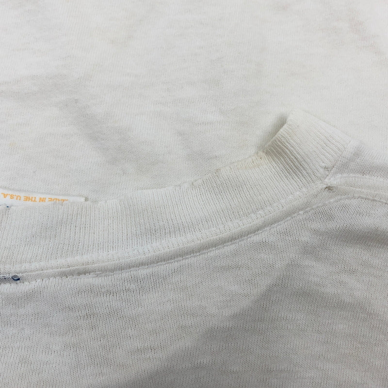 【ジャンク品】【メンズ】 LE PAYS INTERNATIONAL ル ペイ インターナショナル 90S THE WORLD IS UNITED THROUGH EDUCATION S/S TEE 半袖Tシャツ トップス 146-260713-hn-10-fur サイズ：XL カラー：ホワイト 万代Net店