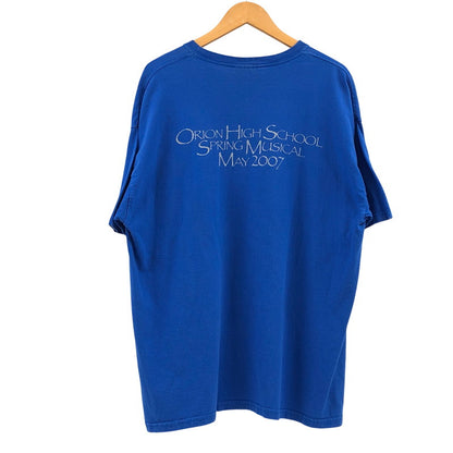 【現状渡し品】【メンズ】 GILDAN ギルダン BEAUTY&THE BEAST "ORION HIGH SCHOOL SPRING MUSICAL 2007" S/S TEE 美女と野獣 半袖Tシャツ トップス 146-260427-hn-04-fur サイズ：XL カラー：ブルー 万代Net店