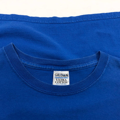 【現状渡し品】【メンズ】 GILDAN ギルダン BEAUTY&THE BEAST "ORION HIGH SCHOOL SPRING MUSICAL 2007" S/S TEE 美女と野獣 半袖Tシャツ トップス 146-260427-hn-04-fur サイズ：XL カラー：ブルー 万代Net店
