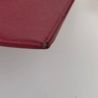 【中古品】【レディース】 PRADA プラダ レザー ポーチ サフィアーノ リボン コスメポーチ 箱付き 181-241226-SY-20-iwa カラー：PINK系 万代Net店