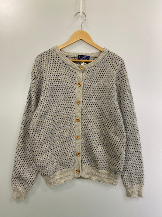 【中古品】【レディース】 WOOLRICH 80'S バーズアイ カーディガン 170-250803-AS-23-min サイズ：L カラー：グレー 万代Net店