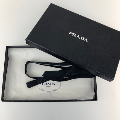 【中古品】【レディース】 PRADA プラダ レザー ポーチ サフィアーノ リボン コスメポーチ 箱付き 181-241226-SY-20-iwa カラー：PINK系 万代Net店