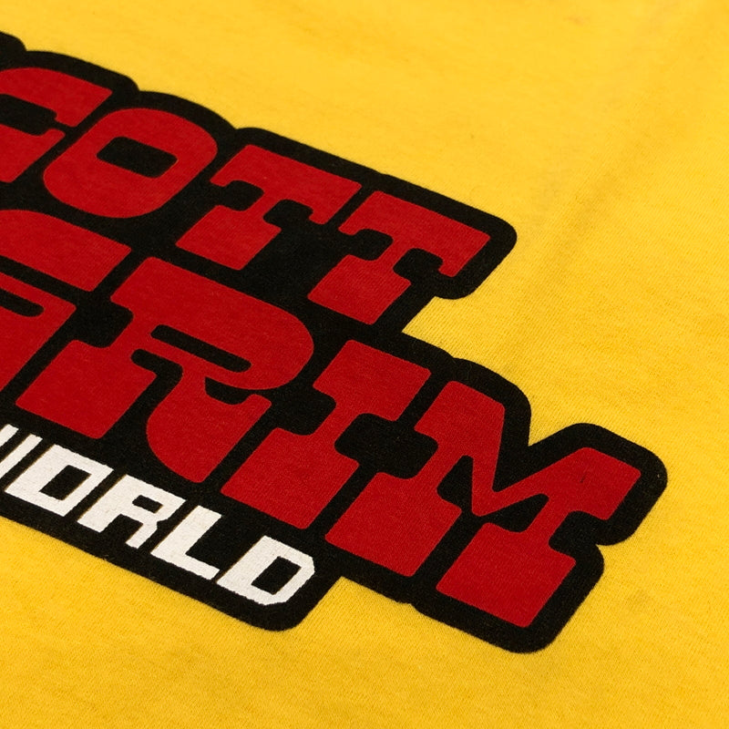 【中古品】【メンズ】 SCOTT PILGRIM スコット・ピルグリム PRINT RINGER S/S TEE プリント リンガー 半袖Tシャツ トップス 146-260718-hn-02-fur サイズ：M カラー：イエロー/レッド 万代Net店