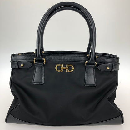 【中古品】【メンズ/レディース】 Salvatore Ferragamo サルヴァトーレフェラガモ AB-21E163 2WAYバッグ 鞄 黒 トートバッグ BLACK 180-251217-SY-02-iwa カラー：BLACK 万代Net店