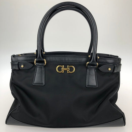 【中古品】【メンズ/レディース】 Salvatore Ferragamo サルヴァトーレフェラガモ AB-21E163 2WAYバッグ 鞄 黒 トートバッグ BLACK 180-241225-SY-17-iwa カラー：BLACK 万代Net店