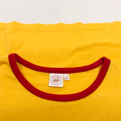 【中古品】【メンズ】 SCOTT PILGRIM スコット・ピルグリム PRINT RINGER S/S TEE プリント リンガー 半袖Tシャツ トップス 146-260718-hn-02-fur サイズ：M カラー：イエロー/レッド 万代Net店