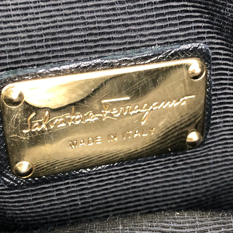 【中古品】【メンズ/レディース】 Salvatore Ferragamo サルヴァトーレフェラガモ AB-21E163 2WAYバッグ 鞄 黒 トートバッグ BLACK 180-251217-SY-02-iwa カラー：BLACK 万代Net店