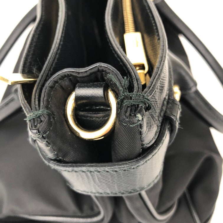 【中古品】【メンズ/レディース】 Salvatore Ferragamo サルヴァトーレフェラガモ AB-21E163 2WAYバッグ 鞄 黒 トートバッグ BLACK 180-241225-SY-17-iwa カラー：BLACK 万代Net店