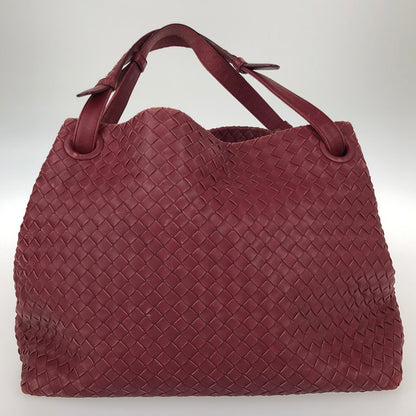 【中古品】【レディース】 BOTTEGAVENETA ボッテガヴェネタ 179320 V0016 レザーハンドバッグ 鞄 赤 RED 181-241225-SY-23-iwa カラー：RED 万代Net店