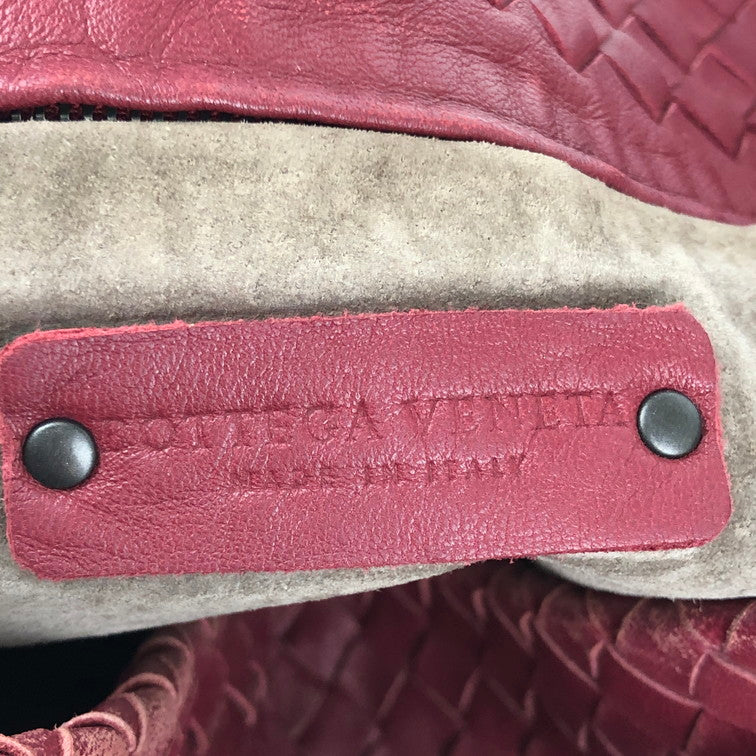 【中古品】【レディース】 BOTTEGAVENETA ボッテガヴェネタ 179320 V0016 レザーハンドバッグ 鞄 赤 RED 181-241225-SY-23-iwa カラー：RED 万代Net店