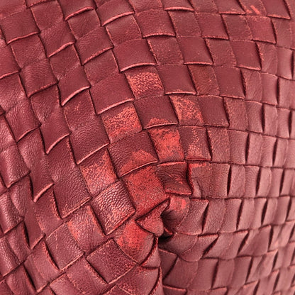【中古品】【レディース】 BOTTEGAVENETA ボッテガヴェネタ 179320 V0016 レザーハンドバッグ 鞄 赤 RED 181-241225-SY-23-iwa カラー：RED 万代Net店