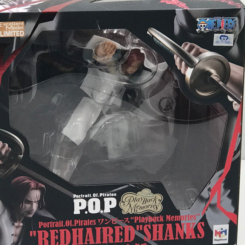【中古美品】 メガハウス Portrait.Of.Pirates ワンピース Playback Memories 赤髪のシャンクス フィギュア P.O.P 未開封 047-260630-ti-06-tagh 万代Net店