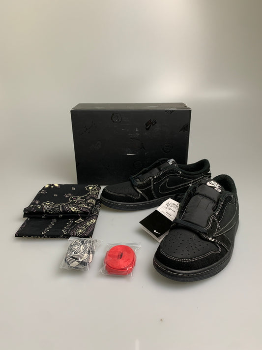 【中古美品】【メンズ】 NIKE ナイキ × TRAVIS SCOTT トラヴィススコット AIR JORDAN 1 LOW OG SP DM7866-001 エアジョーダン1 ロー OG SP スニーカー メンズ シューズ 靴 160-260127-em-13-min サイズ：26.5cm カラー：BLACK PHANTOM 万代Net店