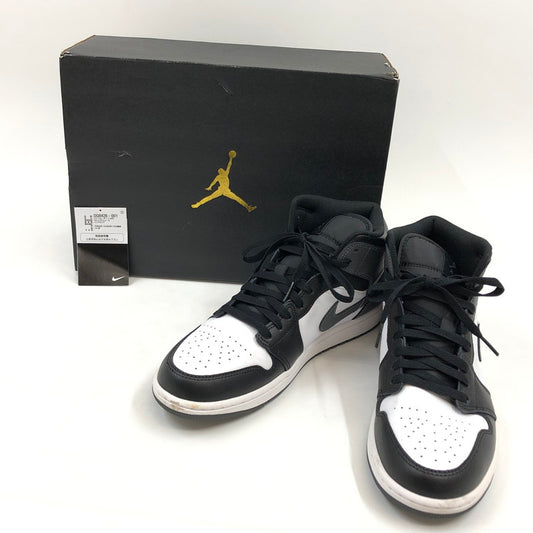 【中古品】【メンズ】 NIKE ナイキ AIR JORDAN 1 MID DQ8426-001 エアジョーダン1 ミッド スニーカー シューズ 靴 160-260202-hn-01-fur サイズ：27.5cm US9.5 カラー：ホワイト/ブラック/グレー 万代Net店