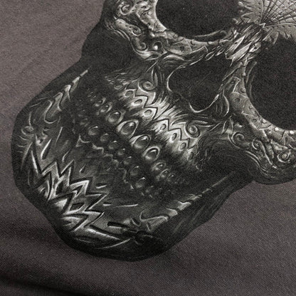 【現状渡し品】【メンズ】 DELTA PRO WEIGHT デルタ プロ ウェイト SKULL PRINT S/S TEE スカルプリント 半袖Tシャツ トップス 146-260427-hn-08-fur サイズ：L カラー：チャコール系 万代Net店