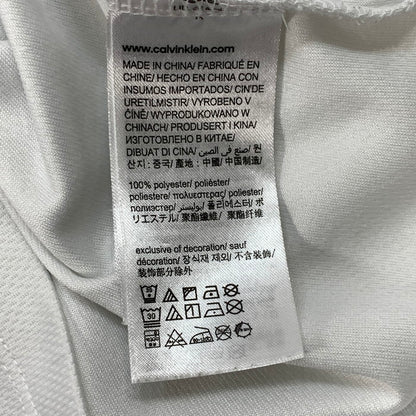 【中古品】【メンズ】 Calvin klein Jeans カルバンクラインジーンズ メッシュ長袖Tシャツ トップス ブランド 古着 141-260214-gm-09-fuz サイズ：S カラー：ホワイト 万代Net店