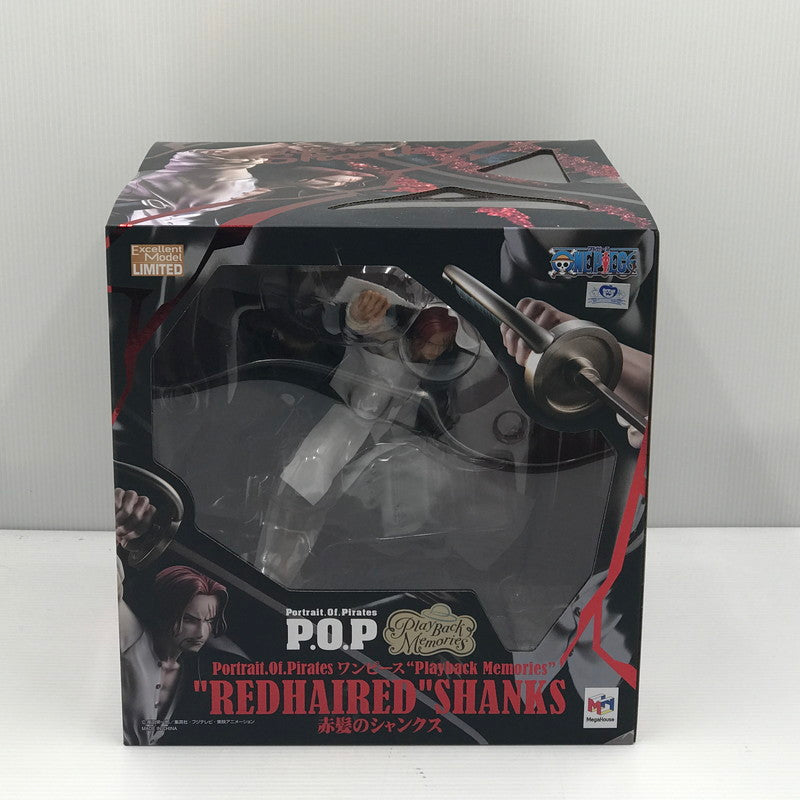 【中古美品】 メガハウス Portrait.Of.Pirates ワンピース Playback Memories 赤髪のシャンクス フィギュア P.O.P 未開封 047-260630-ti-06-tagh 万代Net店