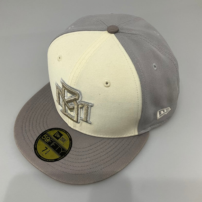 【中古品】【メンズ】 NEW ERA ニューエラ 59FIFTY ミルウォーキー・ブルワーズ CHROME ANNIVERSARY キャップ 185-260421-SS-07-iwa サイズ：7 3/4 カラー：グレー ホワイト 万代Net店
