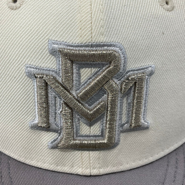 【中古品】【メンズ】 NEW ERA ニューエラ 59FIFTY ミルウォーキー・ブルワーズ CHROME ANNIVERSARY キャップ 185-260421-SS-07-iwa サイズ：7 3/4 カラー：グレー ホワイト 万代Net店