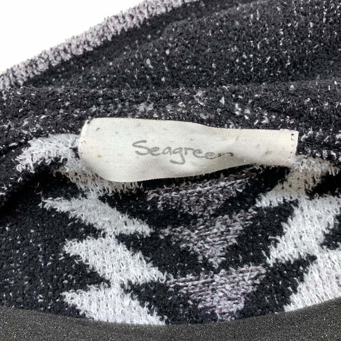 【中古美品】【メンズ】 SEAGREEN フリース ジップパーカー ブランド 古着 140-260214-gm-14-fuz サイズ：01 カラー：ブラック 万代Net店