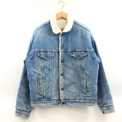 【中古品】【メンズ】 LEVI'S リーバイス DENIM BOA JACKET 70609-0214 USA製 デニムボアジャケット アウター 146-261010-hn-02-fur サイズ：L カラー：インディゴ/ホワイト 万代Net店