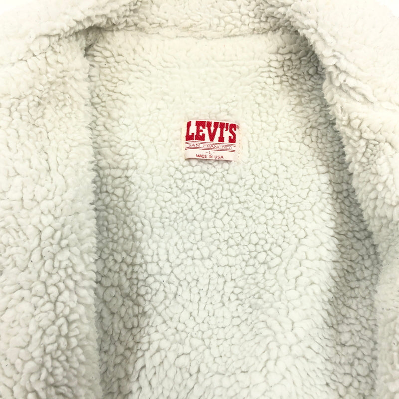 【中古品】【メンズ】 LEVI'S リーバイス DENIM BOA JACKET 70609-0214 USA製 デニムボアジャケット アウター 146-261010-hn-02-fur サイズ：L カラー：インディゴ/ホワイト 万代Net店