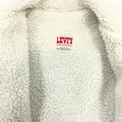 【中古品】【メンズ】 LEVI'S リーバイス DENIM BOA JACKET 70609-0214 USA製 デニムボアジャケット アウター 146-261010-hn-02-fur サイズ：L カラー：インディゴ/ホワイト 万代Net店