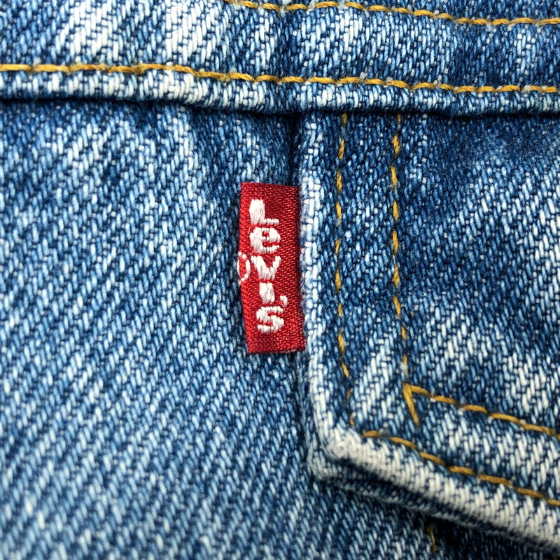 【中古品】【メンズ】 LEVI'S リーバイス DENIM BOA JACKET 70609-0214 USA製 デニムボアジャケット アウター 146-261010-hn-02-fur サイズ：L カラー：インディゴ/ホワイト 万代Net店