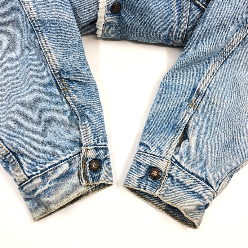 【中古品】【メンズ】 LEVI'S リーバイス DENIM BOA JACKET 70609-0214 USA製 デニムボアジャケット アウター 146-261010-hn-02-fur サイズ：L カラー：インディゴ/ホワイト 万代Net店
