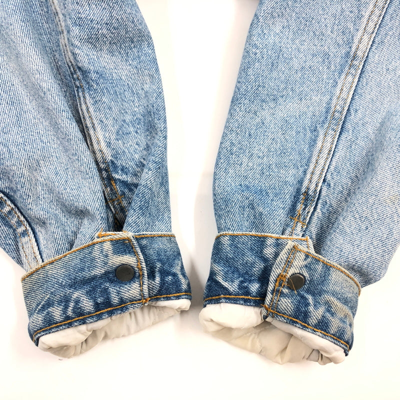 【中古品】【メンズ】 LEVI'S リーバイス DENIM BOA JACKET 70609-0214 USA製 デニムボアジャケット アウター 146-261010-hn-02-fur サイズ：L カラー：インディゴ/ホワイト 万代Net店