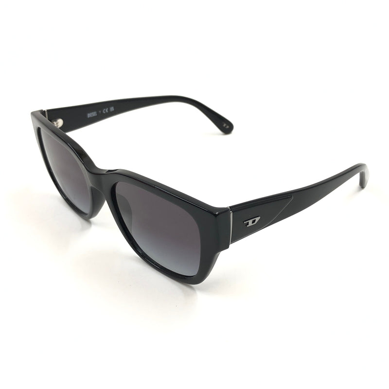【現状渡し品】【メンズ/レディース】 DIESEL ディーゼル SQUARE SUNGLASSES DL2005 2001 スクエアサングラス アイウェア 203-260718-hn-03-fur サイズ：56ロ19 145 カラー：ブラック 万代Net店